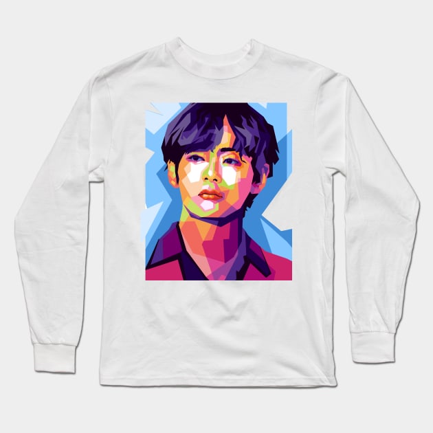 Bts taehyung bts v Long Sleeve T-Shirt by Danwpap2